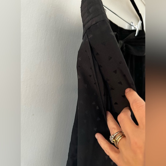 Rebecca Taylor Silk Jacquard Tie Waist Pants - Picture 5 of 7